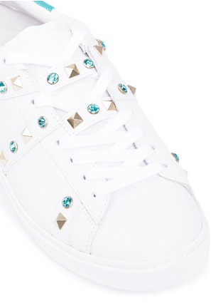 Detail View - Click To Enlarge - ASH - 'Play' strass stud leather sneakers