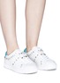 Figure View - Click To Enlarge - ASH - 'Play' strass stud leather sneakers
