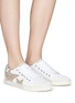 Figure View - Click To Enlarge - ASH - 'Magic' star patch leather sneakers