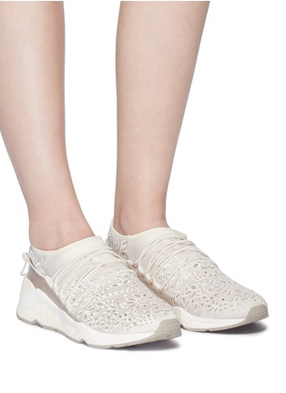 Figure View - Click To Enlarge - ASH - 'Miss Flora' studded lace sneakers