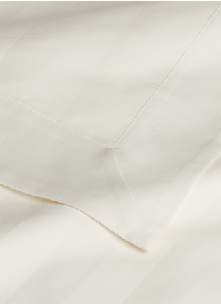 Detail View - Click To Enlarge - LANE CRAWFORD - Stripe duvet king size set – Ivory