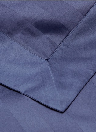 Detail View - Click To Enlarge - LANE CRAWFORD - Stripe duvet king size set – Indigo