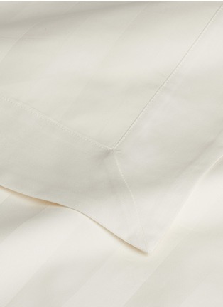 Detail View - Click To Enlarge - LANE CRAWFORD - Stripe duvet queen size set – Ivory