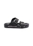 Main View - Click To Enlarge - ALEXANDER MCQUEEN - Hammered stud buckled leather slide sandals
