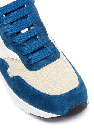 Detail View - Click To Enlarge - ALEXANDER MCQUEEN - Chunky outsole calfskin suede leather sneakers