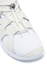 Detail View - Click To Enlarge - ALEXANDER MCQUEEN - Leather caged knit sock sneakers