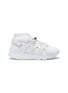 Main View - Click To Enlarge - ALEXANDER MCQUEEN - Leather caged knit sock sneakers