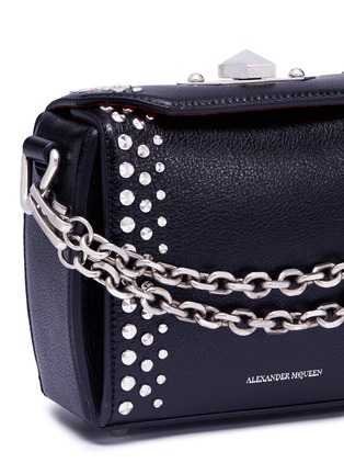  - ALEXANDER MCQUEEN - 'Box Bag 16' in faceted stud calfskin leather