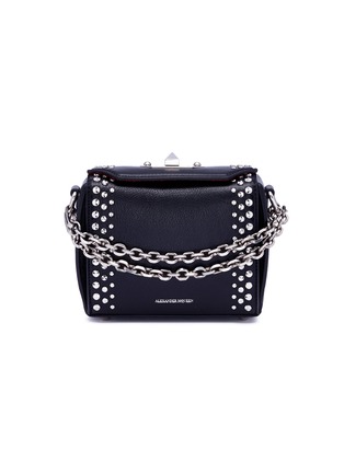 Main View - Click To Enlarge - ALEXANDER MCQUEEN - 'Box Bag 16' in faceted stud calfskin leather
