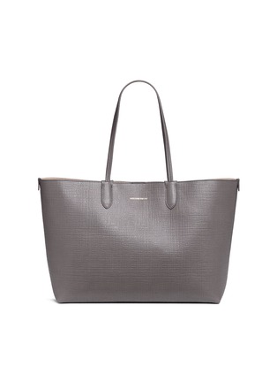 Main View - Click To Enlarge - ALEXANDER MCQUEEN - Medium embossed leather shopper tote