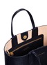 Detail View - Click To Enlarge - ALEXANDER MCQUEEN - Mini embossed leather crossbody shopper tote