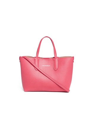 Main View - Click To Enlarge - ALEXANDER MCQUEEN - Mini leather crossbody shopper tote