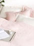  - LANE CRAWFORD - Contrast border queen size duvet set – Pink