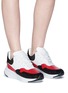 Figure View - Click To Enlarge - ALEXANDER MCQUEEN - Chunky outsole colourblock suede panel leather sneakers