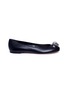 Main View - Click To Enlarge - ALEXANDER MCQUEEN - Skull charm leather ballet flats