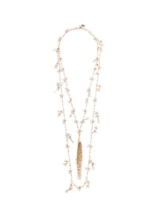 Main View - Click To Enlarge - ROSANTICA - 'Allegria' faux pearl tassel tiered necklace