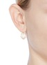 Figure View - Click To Enlarge - ROSANTICA - 'Dessica' caged faux pearl drop earrings