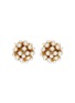 Main View - Click To Enlarge - ROSANTICA - 'Futura' faux pearl stud clip earrings