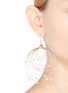 Figure View - Click To Enlarge - ROSANTICA - 'Orbita' faux pearl concentric hoop earrings