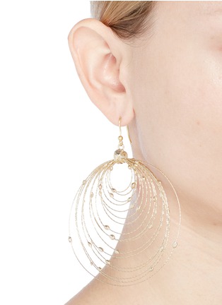 Figure View - Click To Enlarge - ROSANTICA - 'Orbita' large concentric hoop earrings