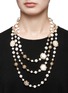 Figure View - Click To Enlarge - ROSANTICA - 'Corte' faux pearl beaded necklace