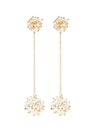 Main View - Click To Enlarge - ROSANTICA - 'Suono' faux pearl cluster drop earrings