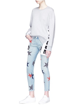 Figure View - Click To Enlarge - STELLA MCCARTNEY - Star print cropped skinny jeans