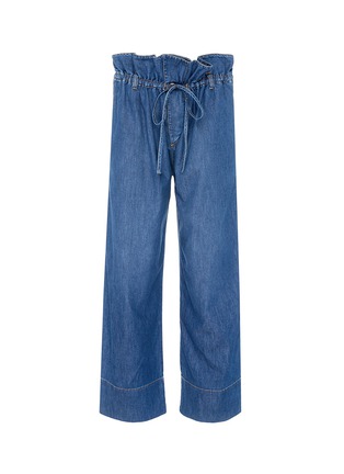 Main View - Click To Enlarge - STELLA MCCARTNEY - 'Oliva' paperbag waist wide leg jeans
