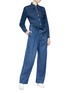Figure View - Click To Enlarge - STELLA MCCARTNEY - 'Oliva' paperbag waist wide leg jeans