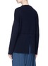 Back View - Click To Enlarge - STELLA MCCARTNEY - Staggered hem virgin wool rib knit sweater