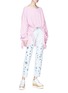Figure View - Click To Enlarge - STELLA MCCARTNEY - Drawstring ruched cashmere-wool sweater