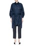 Main View - Click To Enlarge - STELLA MCCARTNEY - Belted sash panel double breasted trench coat