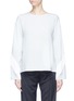 Main View - Click To Enlarge - STELLA MCCARTNEY - Fringe back crepe top