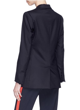 Back View - Click To Enlarge - STELLA MCCARTNEY - Double breasted twill blazer