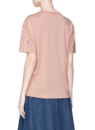 Back View - Click To Enlarge - STELLA MCCARTNEY - Star burnout T-shirt