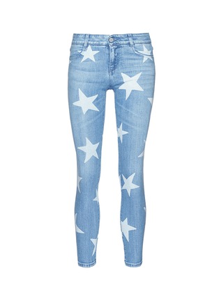 Main View - Click To Enlarge - STELLA MCCARTNEY - Star print cropped skinny jeans
