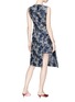 Figure View - Click To Enlarge - STELLA MCCARTNEY - Graphic embroidered floral print asymmetric dress