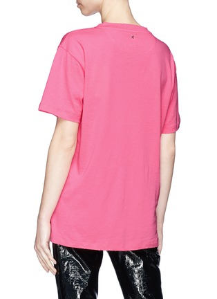 Back View - Click To Enlarge - VALENTINO GARAVANI - 'Pink is Punk' slogan print T-shirt