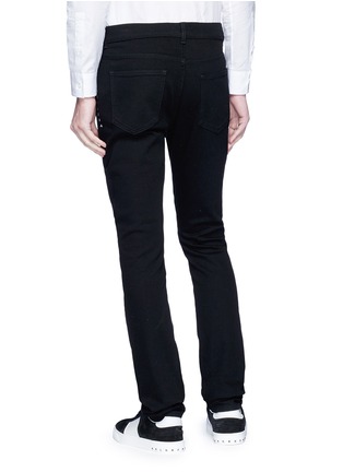 Back View - Click To Enlarge - VALENTINO GARAVANI - 'Rockstud Untitled 06 Noir' slim fit jeans
