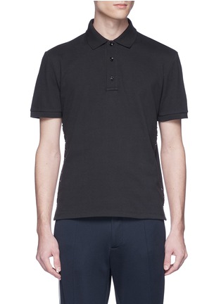 Main View - Click To Enlarge - VALENTINO GARAVANI - 'Rockstud Untitled 16 Noir' polo shirt