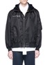 Main View - Click To Enlarge - VALENTINO GARAVANI - 'Always' appliqué detachable hood bomber jacket