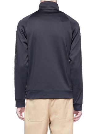 Back View - Click To Enlarge - VALENTINO GARAVANI - 'Rockstud Untitled 08' zipped sweatshirt
