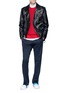 Figure View - Click To Enlarge - VALENTINO GARAVANI - 'Rockstud Untitled 08 Rosso' cotton blend sweatshirt