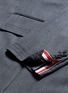 Detail View - Click To Enlarge - THOM BROWNE  - Wool twill coat