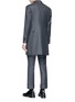 Back View - Click To Enlarge - THOM BROWNE  - Wool twill coat