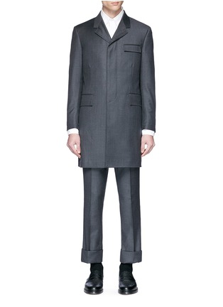 Main View - Click To Enlarge - THOM BROWNE  - Wool twill coat