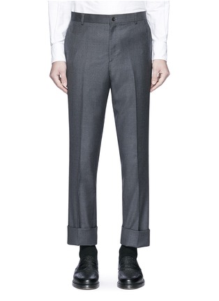 Main View - Click To Enlarge - THOM BROWNE  - Wool twill pants