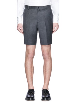 Main View - Click To Enlarge - THOM BROWNE  - Wool twill shorts