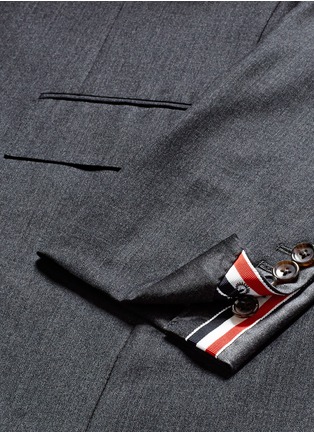 Detail View - Click To Enlarge - THOM BROWNE  - Wool twill blazer