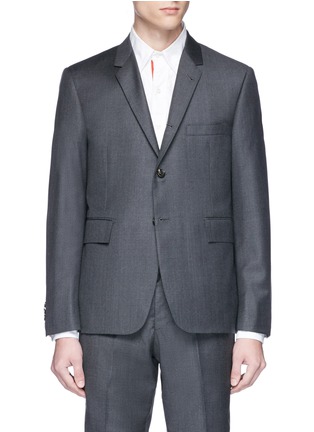 Main View - Click To Enlarge - THOM BROWNE  - Wool twill blazer